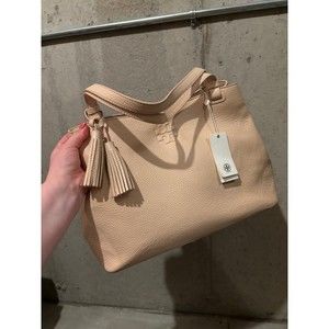 NEW with Tags Tory Burch Shoulder Bag Magnetic Sweet Melon Thea Center Zip Tote